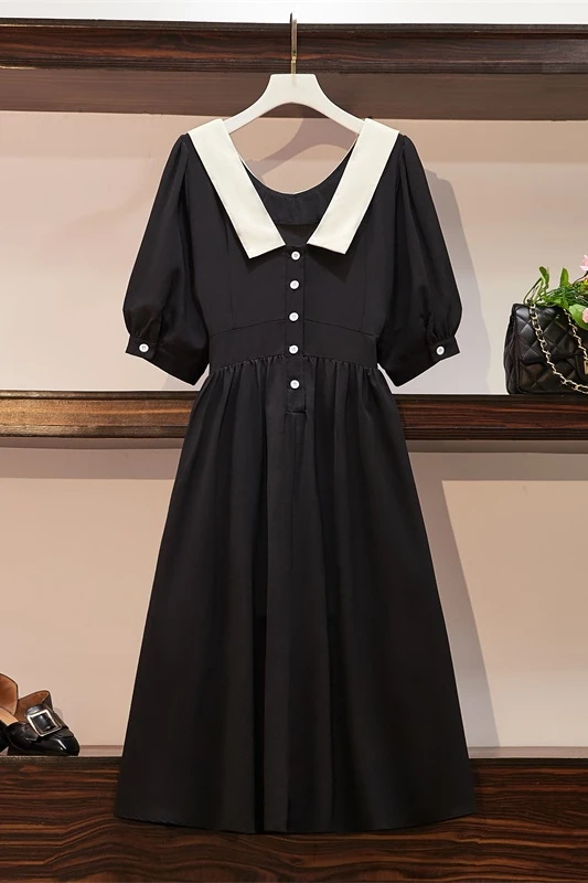 Houthion Short Sleeve Women's Dress Lapel Double Wear Pure Color Stitching Fashion Tops Draw Back Casual Korean Summer Dresses
Houthion Short Sleeve Women's Dress Lapel Double Wear Pure Color Stitching Fashion Tops Draw Back Casual Korean Summer Dresses