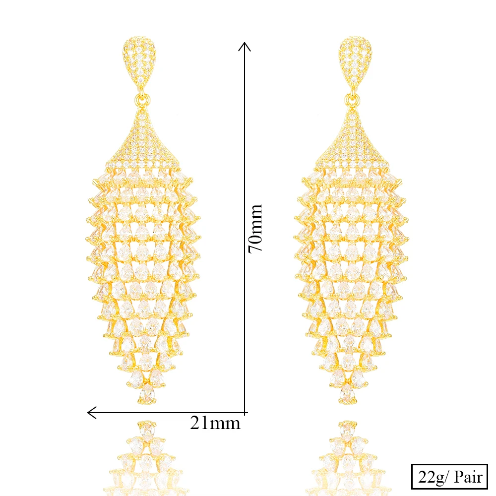 SISCATHY 2020 Full Mirco Paved Crystal Zirconia Naija Wedding Earrings For Women Popular Luxury Geometry Earrings Pineapple
SISCATHY 2020 Full Mirco Paved Crystal Zirconia Naija Wedding Earrings For Women Popular Luxury Geometry Earrings Pineapple