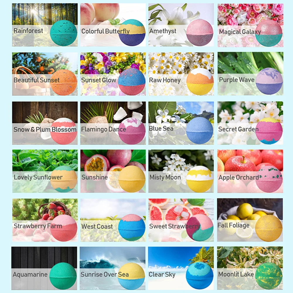 Bath Bomb Natural Bubble Bath Bombs to Nourish Hydrate Dry Skin Bath Salt Balls Gift for Friends Families
Bath Bomb Natural Bubble Bath Bombs to Nourish Hydrate Dry Skin Bath Salt Balls Gift for Friends Families