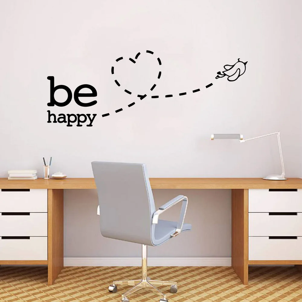 be happy Wall Stickers Vinyl Home Decoration For Bedroom Nursery Decoration Decal Stickers
be happy Wall Stickers Vinyl Home Decoration For Bedroom Nursery Decoration Decal Stickers
