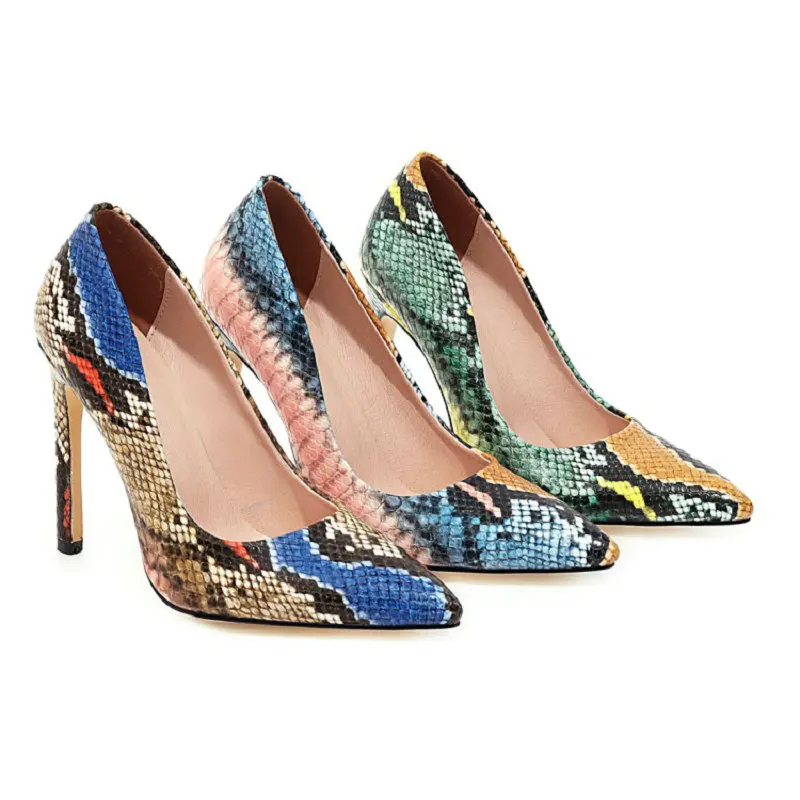 Sianie Tianie Big Size 34-48 snake skin print woman's shoes classic office party slip-on stilettos sexy high heels ladies pumps
Sianie Tianie Big Size 34-48 snake skin print woman's shoes classic office party slip-on stilettos sexy high heels ladies pumps
