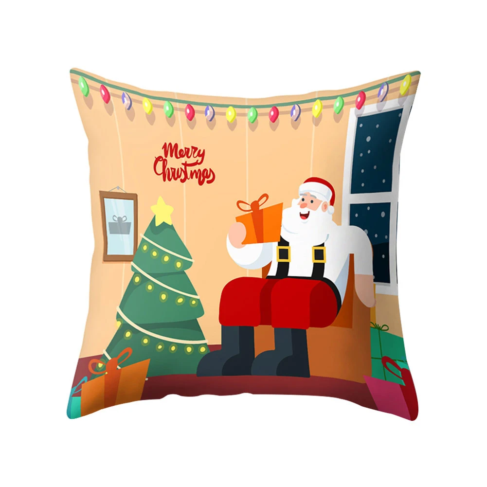45*45cm Christmas Tree House Santa Elk Snowman Gift Pillow Case Cushion Cover Xmas Home Decor Decorative Pillowcase
45*45cm Christmas Tree House Santa Elk Snowman Gift Pillow Case Cushion Cover Xmas Home Decor Decorative Pillowcase