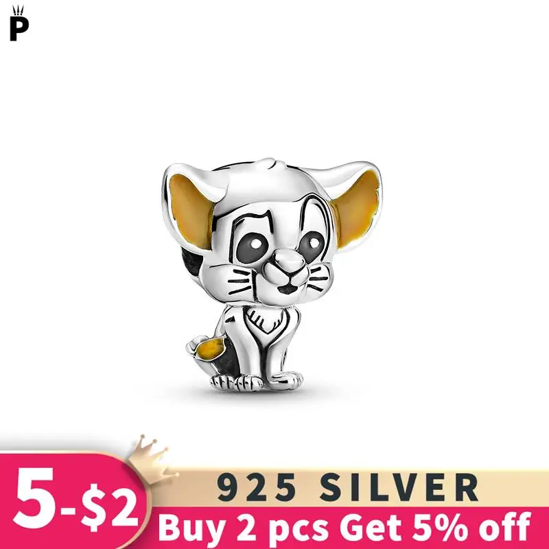 NEW 925 Sterling Silver Charms Simba Little Lion Beads fit Original Pandora Bracelet Necklace Jewelry Making DIY Gift Pet Beads
NEW 925 Sterling Silver Charms Simba Little Lion Beads fit Original Pandora Bracelet Necklace Jewelry Making DIY Gift Pet Beads