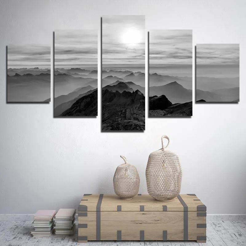 Gray Continuous Mountain Photography Scenery Sunrise Wall Painting Home Canvas Hd Printing Frameless Decorative Poster
Gray Continuous Mountain Photography Scenery Sunrise Wall Painting Home Canvas Hd Printing Frameless Decorative Poster