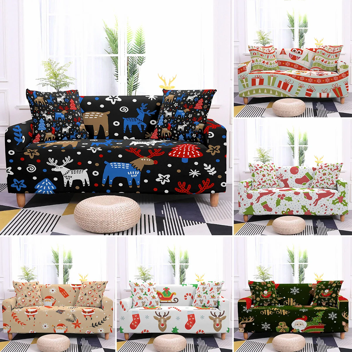 3D Pattern Christmas Elastic Sofa Cover Stretch Couch Cover For Living Room 1/2/3/ Seater Sofa Case Christmas Ornament Xmas Gift
3D Pattern Christmas Elastic Sofa Cover Stretch Couch Cover For Living Room 1/2/3/ Seater Sofa Case Christmas Ornament Xmas Gift