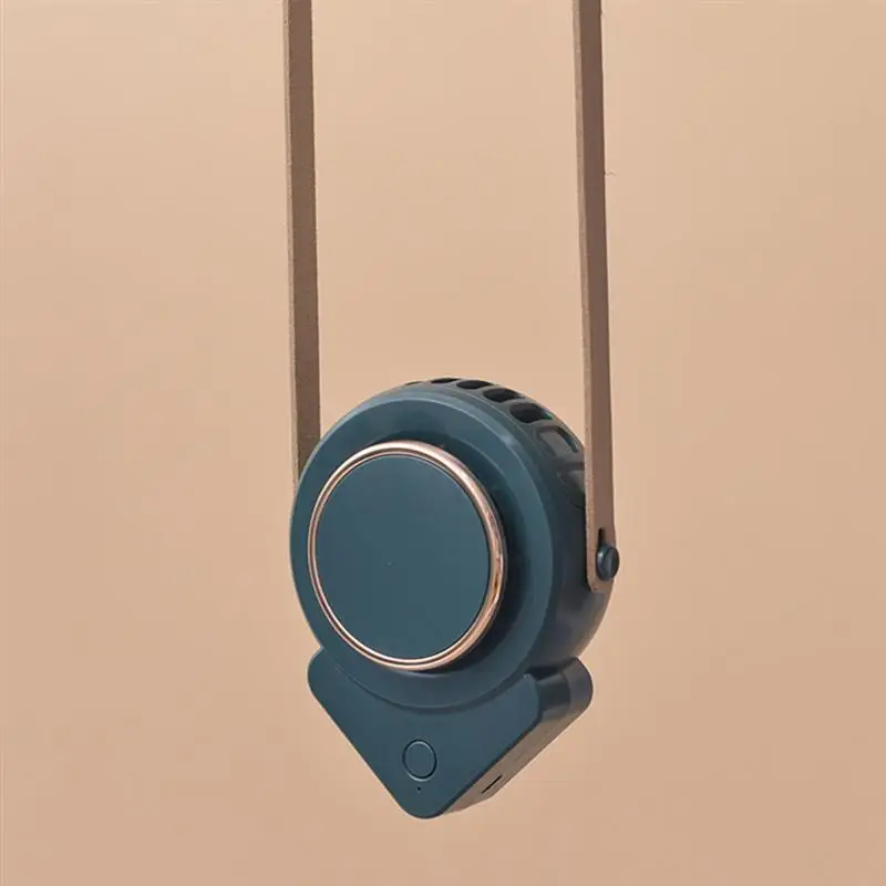 1pc Portable Mini Lazy Fan Hands-Free Neck Hanging Fan Summer Outdoor Fan