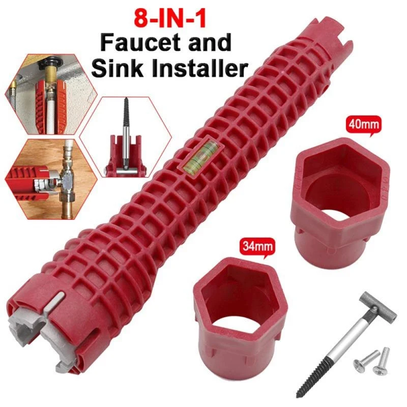 8 In 1 Flume Magic Wrench Sink Faucet Plumbing Tools Kitchen Bathroom Faucet Repairing Assembly Plumbing Installation Wrench
8 In 1 Flume Magic Wrench Sink Faucet Plumbing Tools Kitchen Bathroom Faucet Repairing Assembly Plumbing Installation Wrench