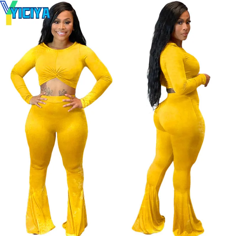 winter fashion leisure sexy solid color golden velvet flared pants long sleeve jogging set tracksuit women suit female sports
winter fashion leisure sexy solid color golden velvet flared pants long sleeve jogging set tracksuit women suit female sports