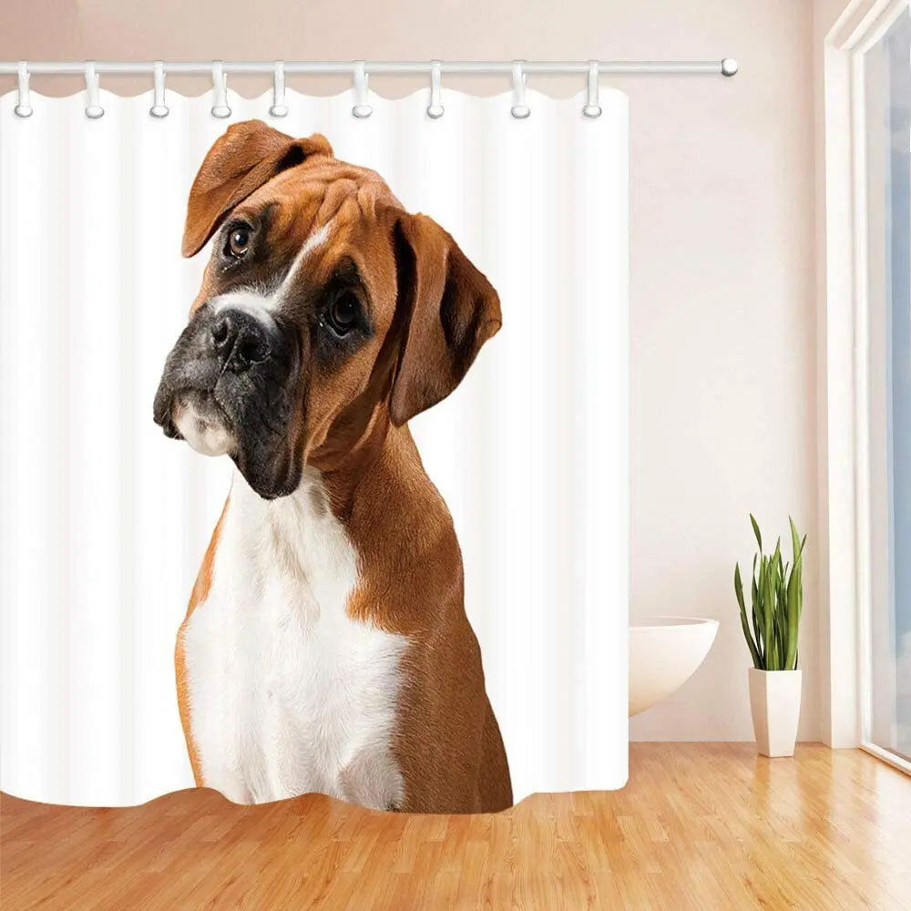 Dog pet Animal Bathroom Shower Curtain Durable Fabric Mildew Bathroom Accessories Creative with 12 Hooks 180X180CM
Dog pet Animal Bathroom Shower Curtain Durable Fabric Mildew Bathroom Accessories Creative with 12 Hooks 180X180CM