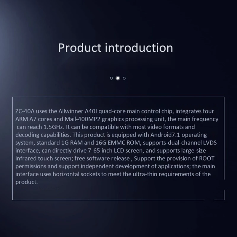 A40I for Android Industrial Control Motherboard Press All-In-One 4G for Advertising Machine Smart WIFI LCD Screen
A40I for Android Industrial Control Motherboard Press All-In-One 4G for Advertising Machine Smart WIFI LCD Screen
