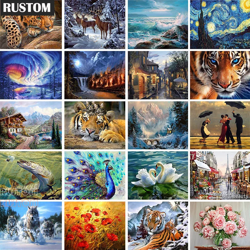 Mosaic embroidery cross stitch Animal scenery picture home decor gift Full round 3D diy diamond painting free cross stitch kits
Mosaic embroidery cross stitch Animal scenery picture home decor gift Full round 3D diy diamond painting free cross stitch kits