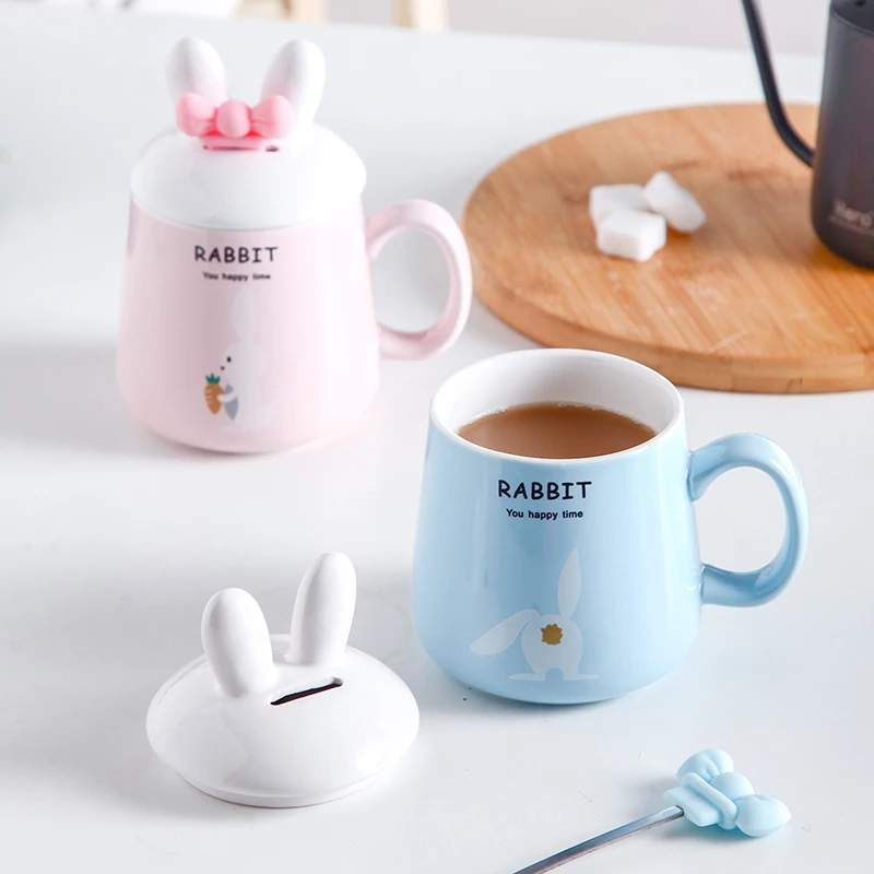 Kawaii 3D Rabbit Ceramic Coffee Mug with Lid Bow Spoon Cartoon Porcelain Drinking Cup Coffee Milk Tea Cup
Kawaii 3D Rabbit Ceramic Coffee Mug with Lid Bow Spoon Cartoon Porcelain Drinking Cup Coffee Milk Tea Cup