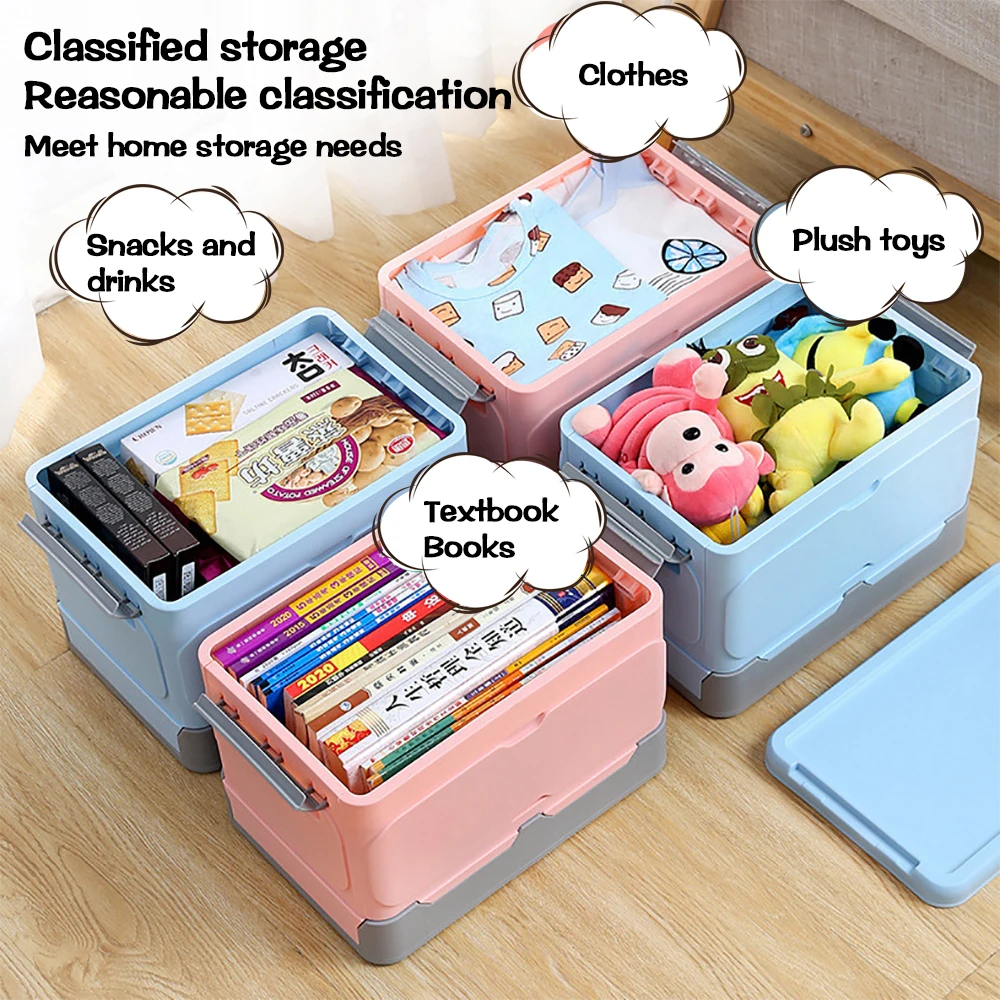 Foldable Storage Box With Lid Environmentally Friendly Plastic Large-capacity Storage Organization Debris Home Storage Box
Foldable Storage Box With Lid Environmentally Friendly Plastic Large-capacity Storage Organization Debris Home Storage Box