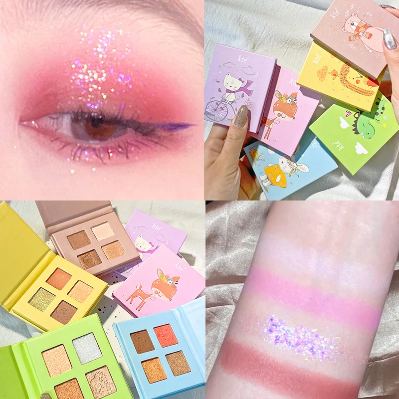 4 colors eyeshadow palette Rose red earth nude pigment long lasting waterproof diamond glitter eyeshadow powder AC351
4 colors eyeshadow palette Rose red earth nude pigment long lasting waterproof diamond glitter eyeshadow powder AC351