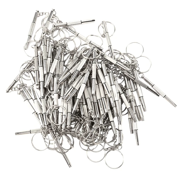100Pcs/Pack 3 in 1 Eyeglass Screwdriver Sunglass Glasses Watch Repair Tool Kit with Keychain Portable Screwdriver Tool
100Pcs/Pack 3 in 1 Eyeglass Screwdriver Sunglass Glasses Watch Repair Tool Kit with Keychain Portable Screwdriver Tool