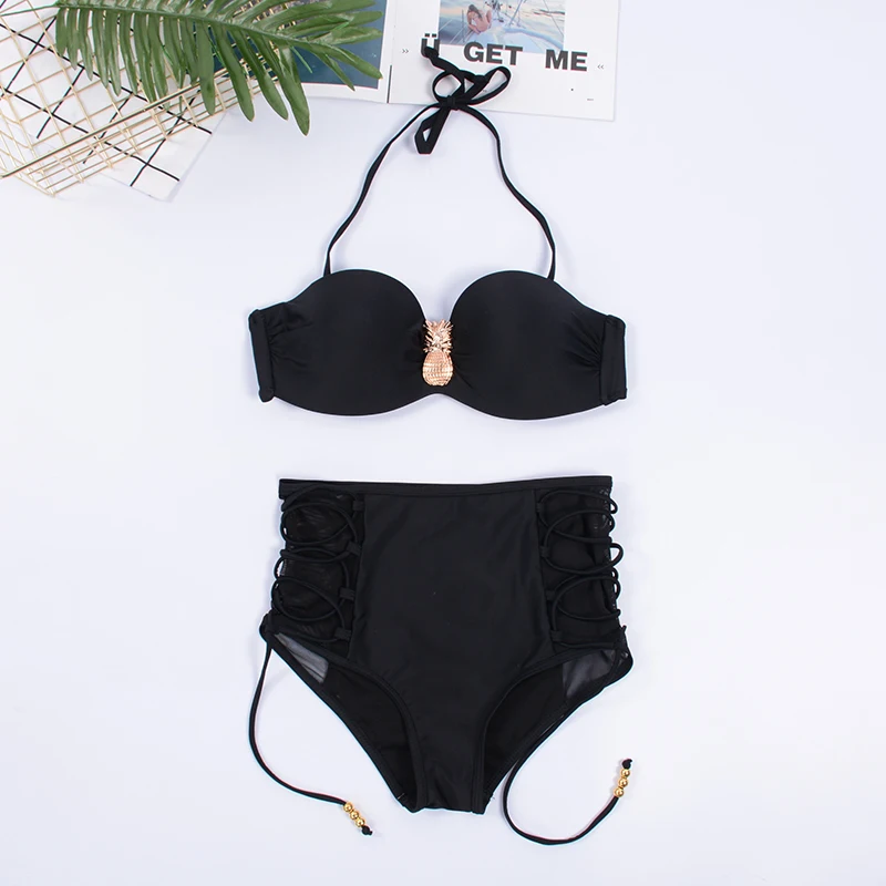 Sexy Lace Black Swimsuit Women Bikini Set High Waist Hollow Out Bathing Suit Swimming Pool Women Biquini Maillot de Bain Femme
Sexy Lace Black Swimsuit Women Bikini Set High Waist Hollow Out Bathing Suit Swimming Pool Women Biquini Maillot de Bain Femme