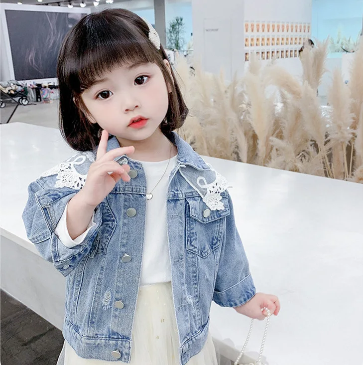 Toddler Girl Denim Clothes Long Sleeve Jeans Jacket with Lace Collar Fashion Style Baby Girl Outerwear Clothing
Toddler Girl Denim Clothes Long Sleeve Jeans Jacket with Lace Collar Fashion Style Baby Girl Outerwear Clothing
