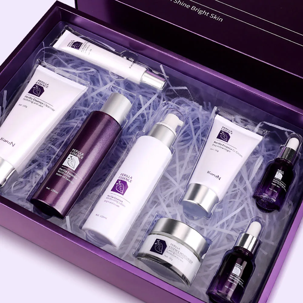8Pcs Perilla Essence Skin Care Sets Nourishing Skin Whitening Facial Fading Fine Line Repair Face Moisturizer Cosmetic CC Cream
8Pcs Perilla Essence Skin Care Sets Nourishing Skin Whitening Facial Fading Fine Line Repair Face Moisturizer Cosmetic CC Cream