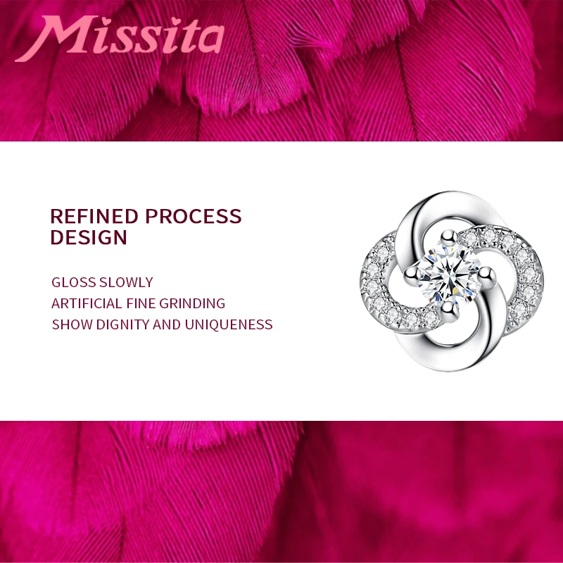 MISSITA New Fashion Lover Flower Earrings For Women Silver Color Jewelry Brand Wedding Stud Earrings HOT SELL Gift
MISSITA New Fashion Lover Flower Earrings For Women Silver Color Jewelry Brand Wedding Stud Earrings HOT SELL Gift