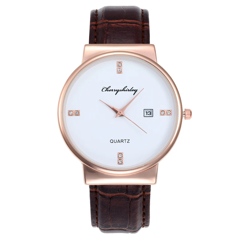Fashion Men Women Watch Simple Diamond Leather Quartz Watch Unisex British Style Retro Belt Watch Men Business Casual Clock Gift
Fashion Men Women Watch Simple Diamond Leather Quartz Watch Unisex British Style Retro Belt Watch Men Business Casual Clock Gift