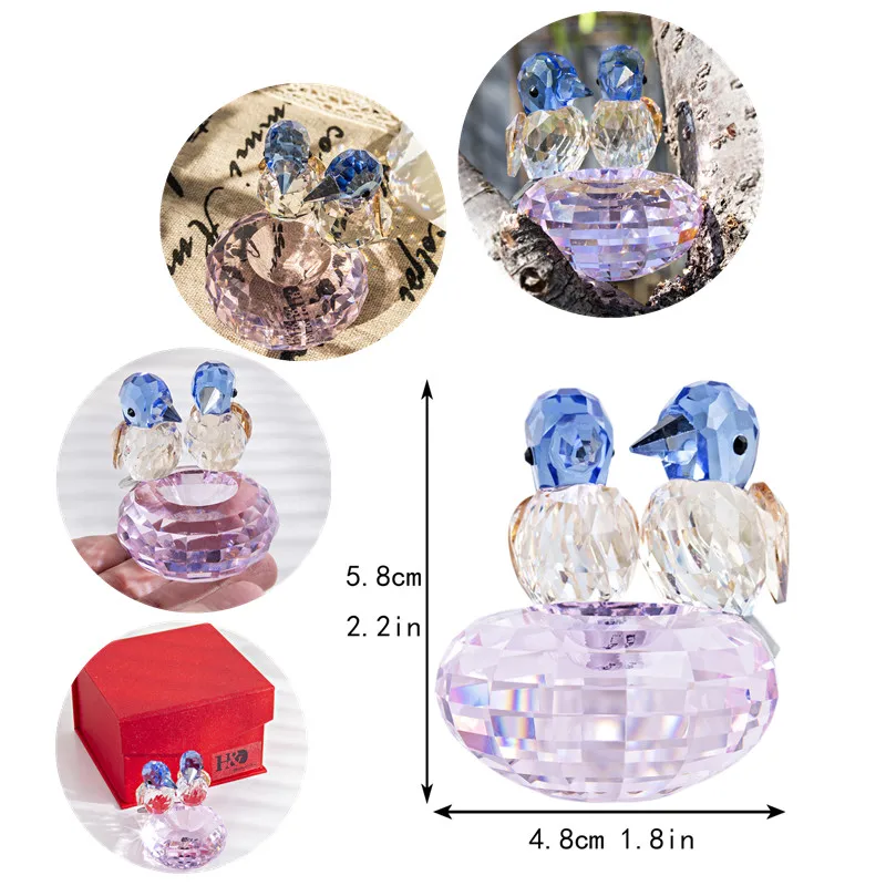 H&D 3 Colors Birdbath Ring Holder Figurines With 2 Birds Decorative Art Glass Souvenir Collectible Gift Home Wedding Decoration
H&D 3 Colors Birdbath Ring Holder Figurines With 2 Birds Decorative Art Glass Souvenir Collectible Gift Home Wedding Decoration