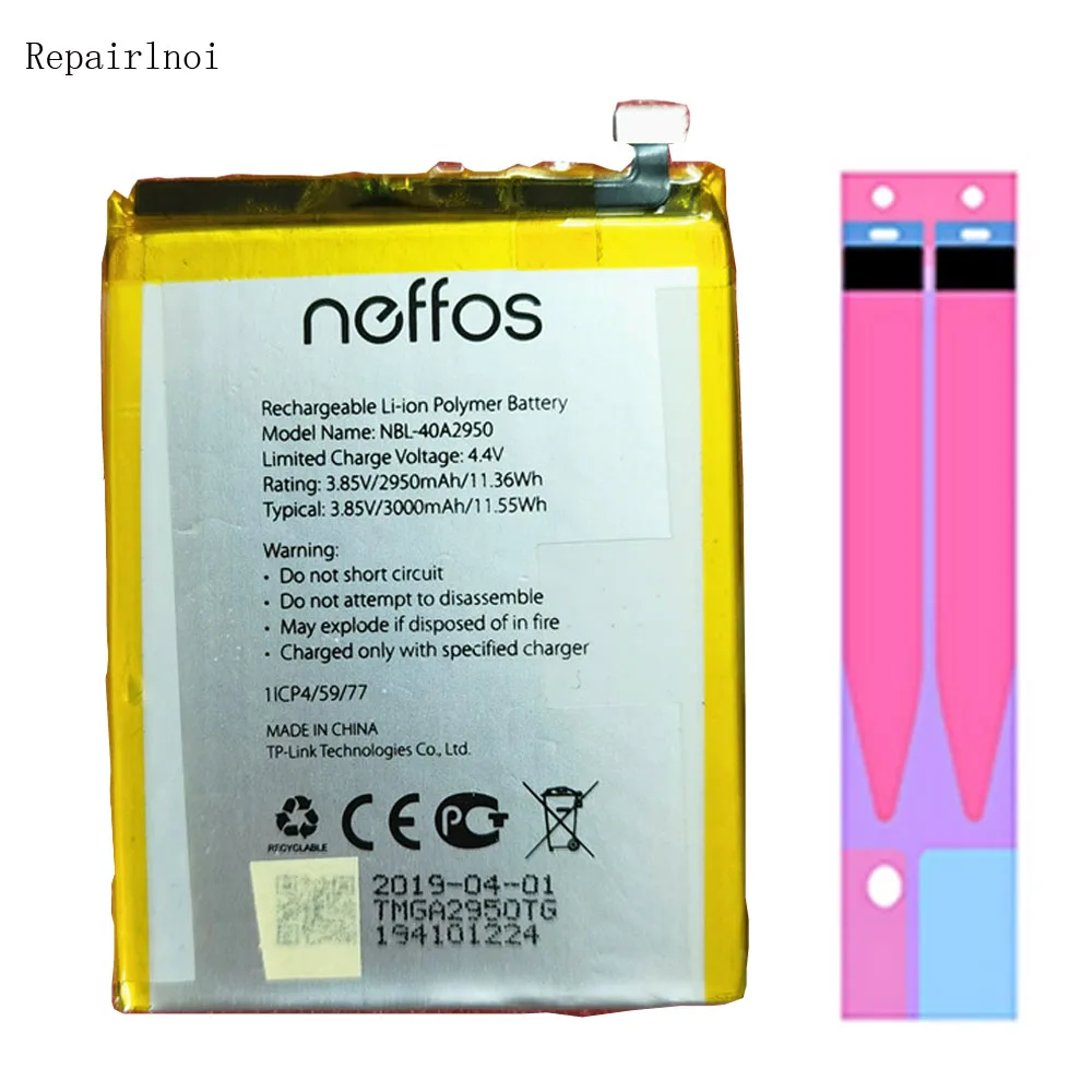 Original Cell Mobile Phone 3.85V 3000mAh Battery For TP-Link Neffos C9s TP7061A TP7061C NBL-40A2950 Batteries Smart Phone Repair
Original Cell Mobile Phone 3.85V 3000mAh Battery For TP-Link Neffos C9s TP7061A TP7061C NBL-40A2950 Batteries Smart Phone Repair