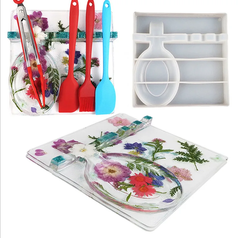 Spoon Storage Resin Mold Holder Epoxy Mould Multiple Utensil Rest Silicone Molds Kitchenware Organizer Casting Mould for Kitchen
Spoon Storage Resin Mold Holder Epoxy Mould Multiple Utensil Rest Silicone Molds Kitchenware Organizer Casting Mould for Kitchen