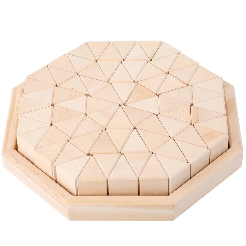 72pcs Kids Nature Wood Blocks Montessori Rainbow Color Large Triangle Building Block Educational Toys for Babies Children
72pcs Kids Nature Wood Blocks Montessori Rainbow Color Large Triangle Building Block Educational Toys for Babies Children