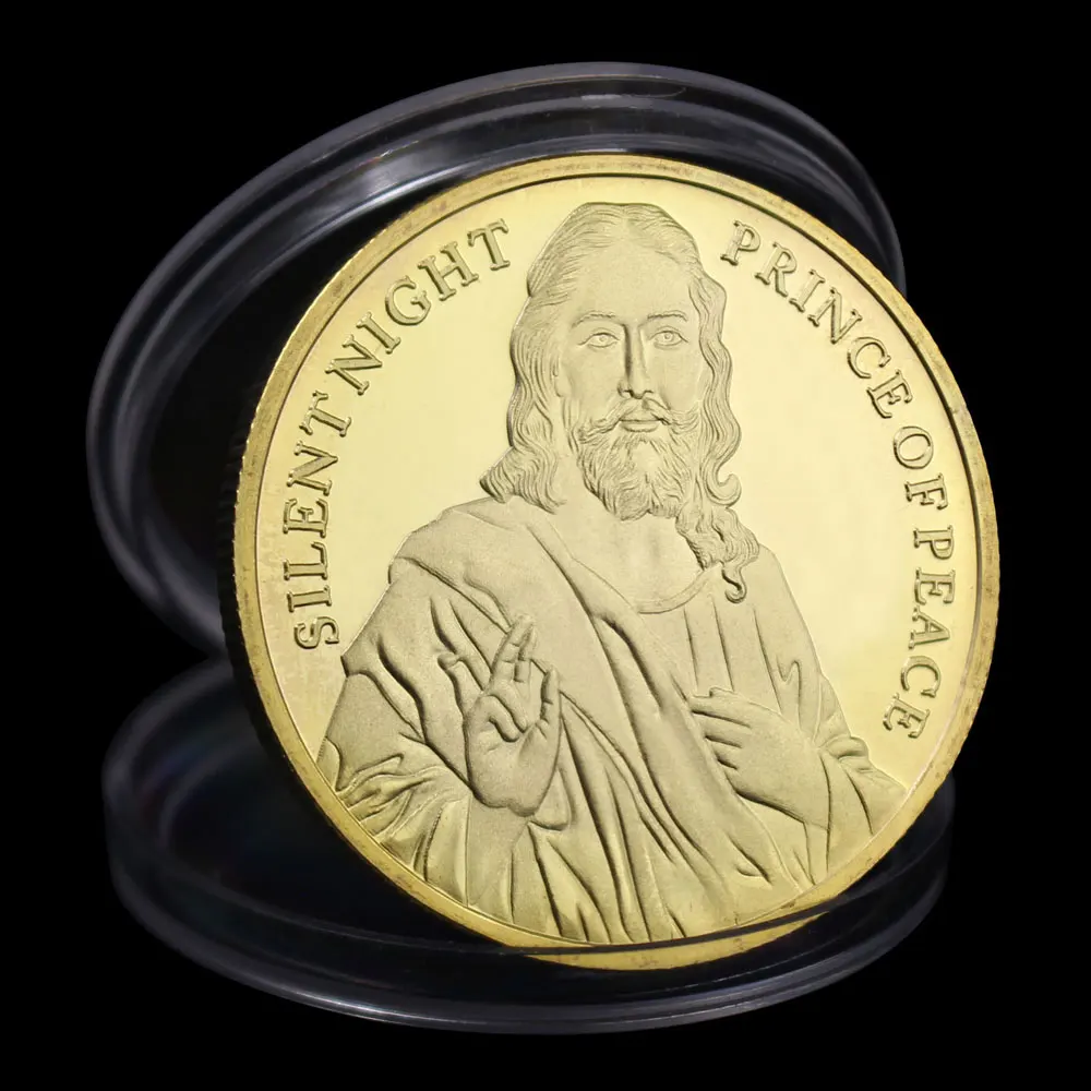 Jesus Loves The World Collectible Souvenir Gold Plated Coin Silent Night Collection Art Commemorative Coin
Jesus Loves The World Collectible Souvenir Gold Plated Coin Silent Night Collection Art Commemorative Coin