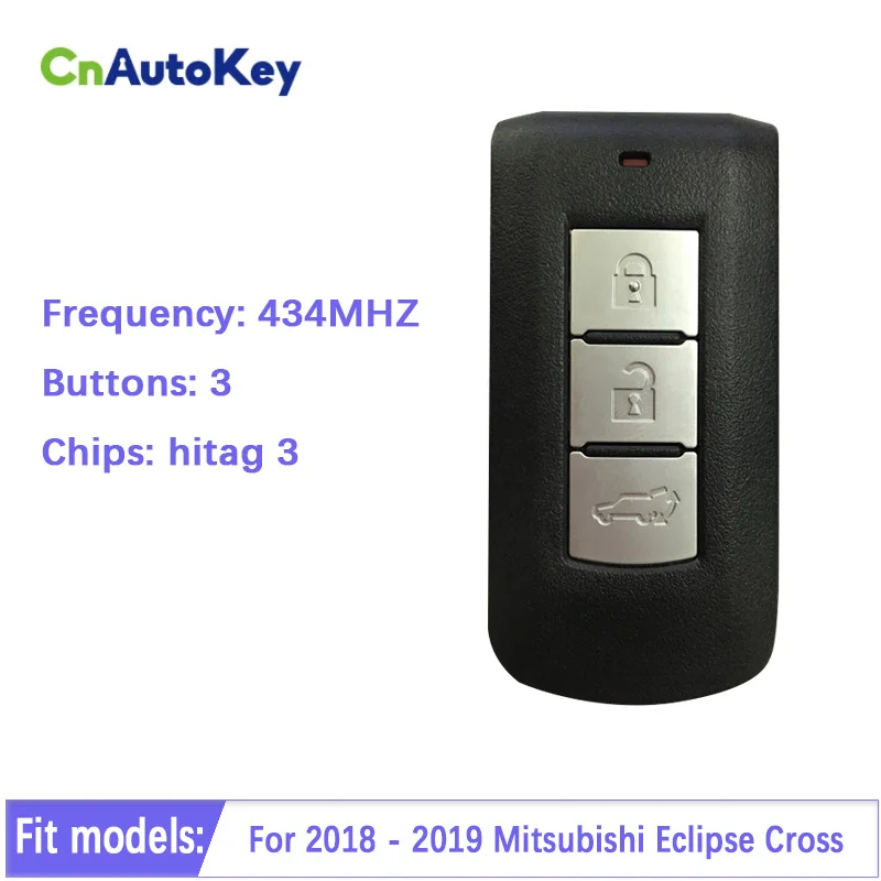 Дистанционный ключ CN011021 для Mitsubishi Eclipse Cross 2018-2019, 3 кнопки, 47 чипов, GHR-M014 - 434 МГц
Дистанционный ключ CN011021 для Mitsubishi Eclipse Cross 2018-2019, 3 кнопки, 47 чипов, GHR-M014 - 434 МГц