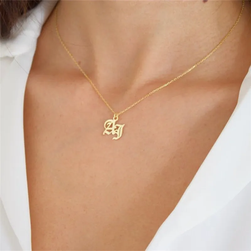 Unique Old English 2 Initial Necklace Gold Filled Personalized Name Statement Necklaces For Women Women Gothic Jewelry Christmas
Unique Old English 2 Initial Necklace Gold Filled Personalized Name Statement Necklaces For Women Women Gothic Jewelry Christmas