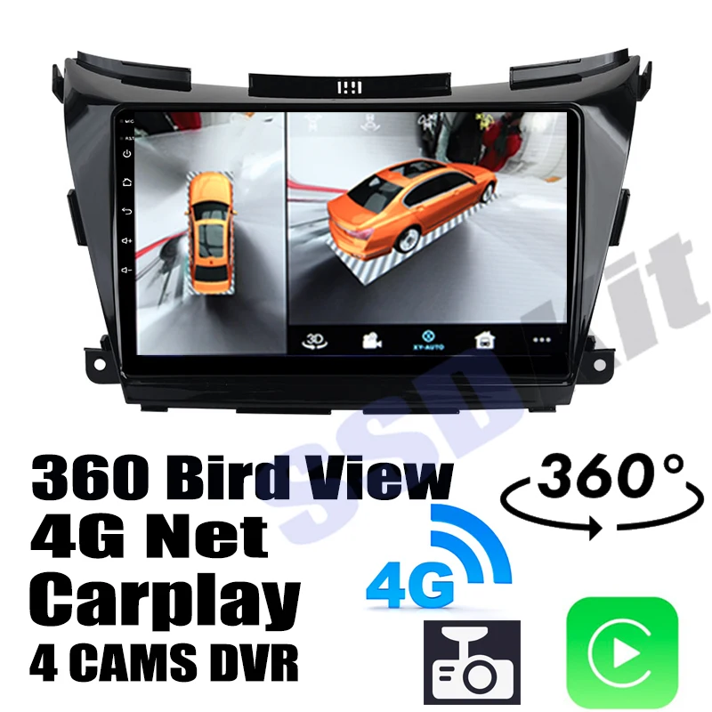 Для Nissan Murano Z52 P42M 2015 ~ 2021 Автомобильная аудионавигация GPS Carplay DVR 360 Birdview около 4G Android системы
Для Nissan Murano Z52 P42M 2015 ~ 2021 Автомобильная аудионавигация GPS Carplay DVR 360 Birdview около 4G Android системы