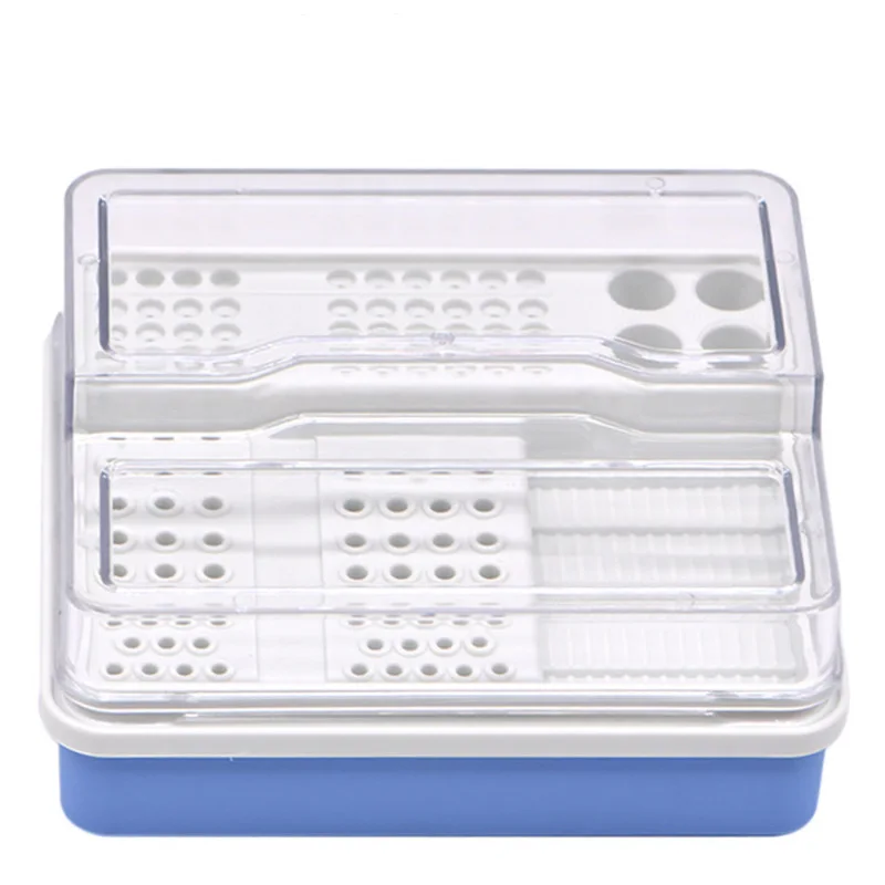 96 Holes Dental Endo Box Carbide Burs Diamond Burs Drill Placement Box Plastic Implant Holder Sterilize Case Disinfection Holder
96 Holes Dental Endo Box Carbide Burs Diamond Burs Drill Placement Box Plastic Implant Holder Sterilize Case Disinfection Holder