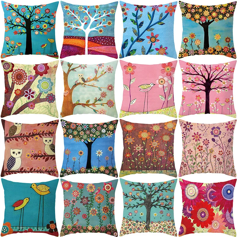 Square Cute Cartoon Green Children Art Painting Pillow Case Painting Tree Cushion Covers Livingroom Sofa Decorative Pillows
Square Cute Cartoon Green Children Art Painting Pillow Case Painting Tree Cushion Covers Livingroom Sofa Decorative Pillows