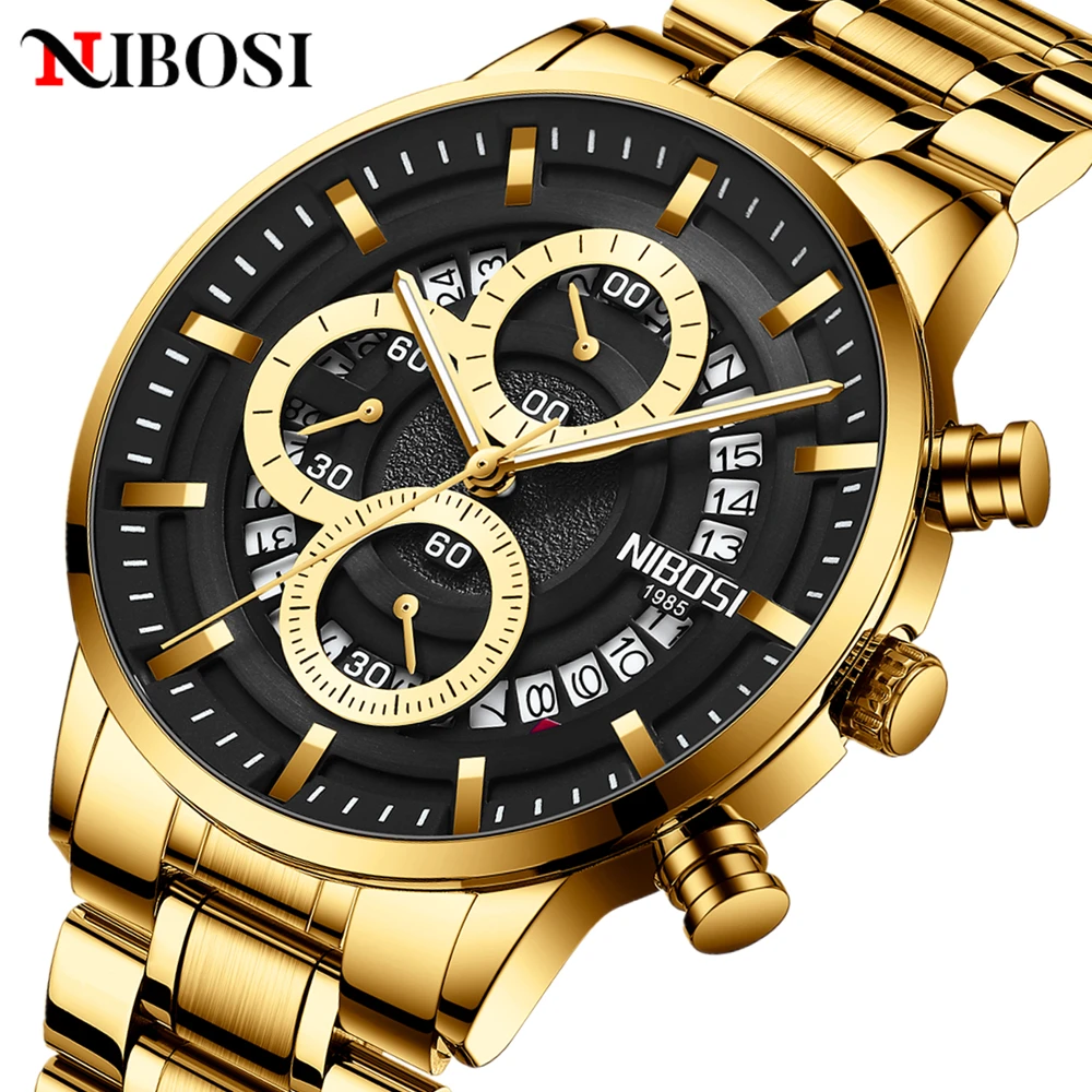 NIBOSI New Fashion Mens Watches Top Brand Luxury Men Watch Auto Date Chronograph Quartz Stainless Steel Clock Relogio Masculino
NIBOSI New Fashion Mens Watches Top Brand Luxury Men Watch Auto Date Chronograph Quartz Stainless Steel Clock Relogio Masculino