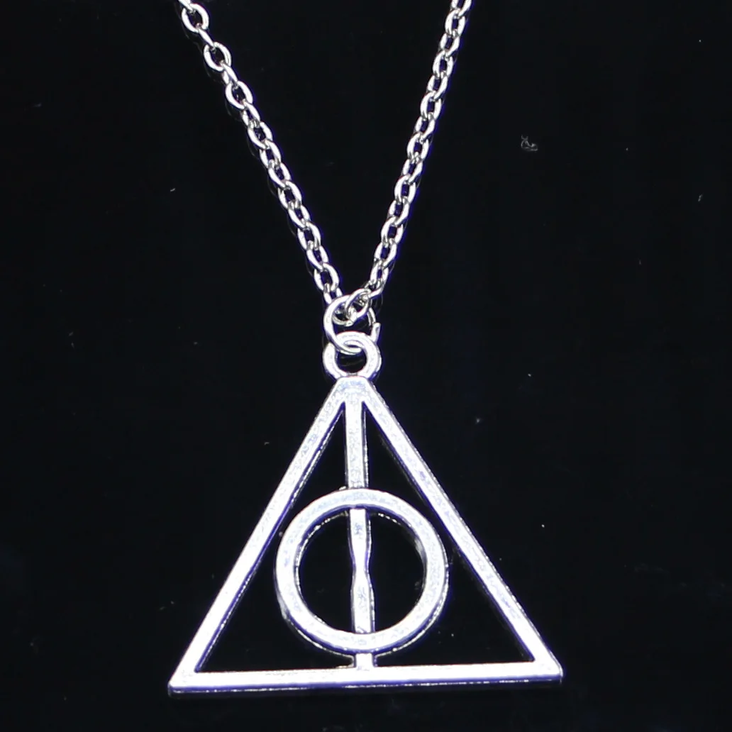 New Fashion Necklace 32mm deathly hallows Pendants Short Long Women Men Colar Gift Jewelry Choker
New Fashion Necklace 32mm deathly hallows Pendants Short Long Women Men Colar Gift Jewelry Choker