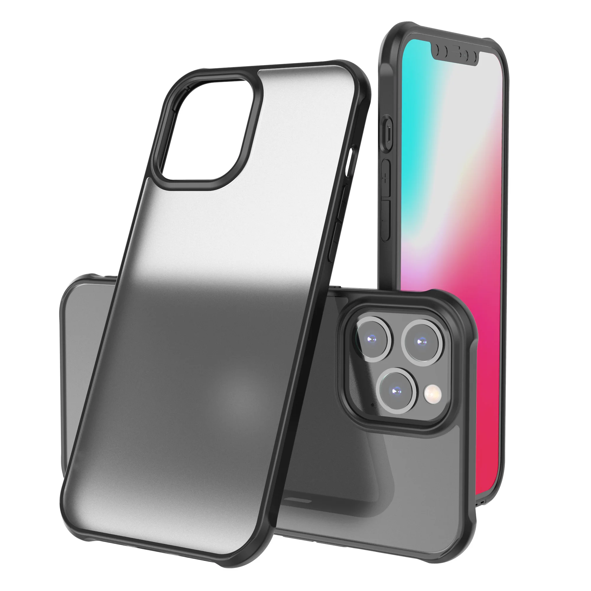 Чехол для iPhone 12 Pro Max Mini 7 8 Plus SE 2020 матовый прозрачный акриловый чехол 11 11|Бамперы| |
