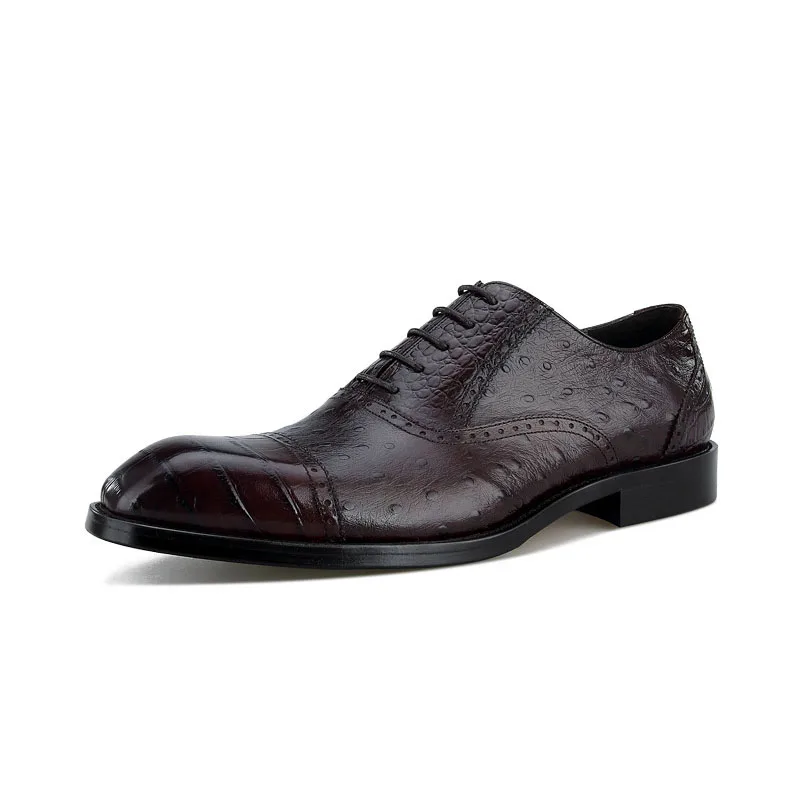 Embossing Genuine Leather Mens Dress Shoes Oxfords Business Office Pointed Lace-Up Formal Wedding Evening Shoes For Men D36
Embossing Genuine Leather Mens Dress Shoes Oxfords Business Office Pointed Lace-Up Formal Wedding Evening Shoes For Men D36
