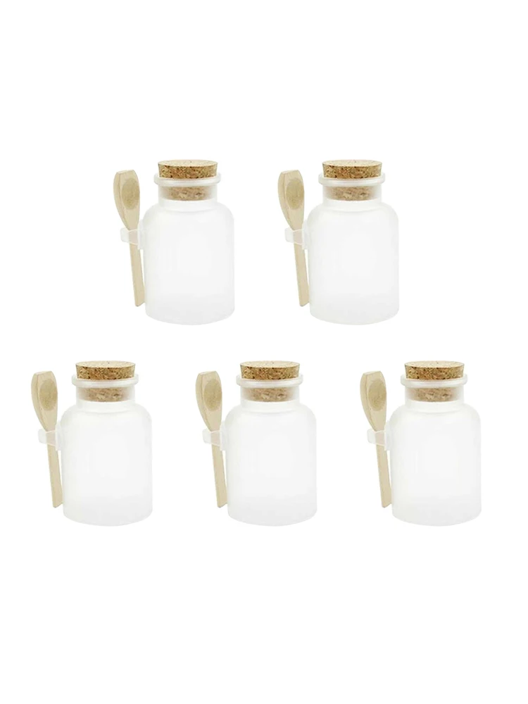 5pcs 100g Empty Bath Salt Bottles Refillable Empty Makeup Jar ABS Round Bottle Containers with Cork Stoppers Wood Spoon
5pcs 100g Empty Bath Salt Bottles Refillable Empty Makeup Jar ABS Round Bottle Containers with Cork Stoppers Wood Spoon