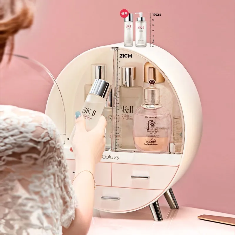 Large Capacity Cosmetics Storage Box Makeup Organizers Plastic Container Mask Dressing Table Lipstick Skin Care Products Shelf 
Large Capacity Cosmetics Storage Box Makeup Organizers Plastic Container Mask Dressing Table Lipstick Skin Care Products Shelf