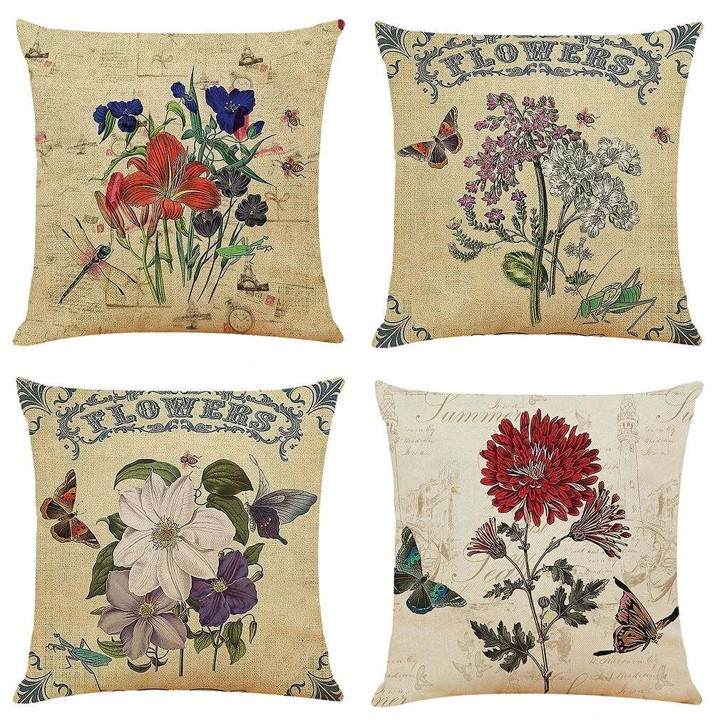 Vintage Flowers Decoration Cushion Cover Navidad Throw Pillow Case funda cojin Home Sofa Couch Chair Back Seat Cover 45x45cm
Vintage Flowers Decoration Cushion Cover Navidad Throw Pillow Case funda cojin Home Sofa Couch Chair Back Seat Cover 45x45cm