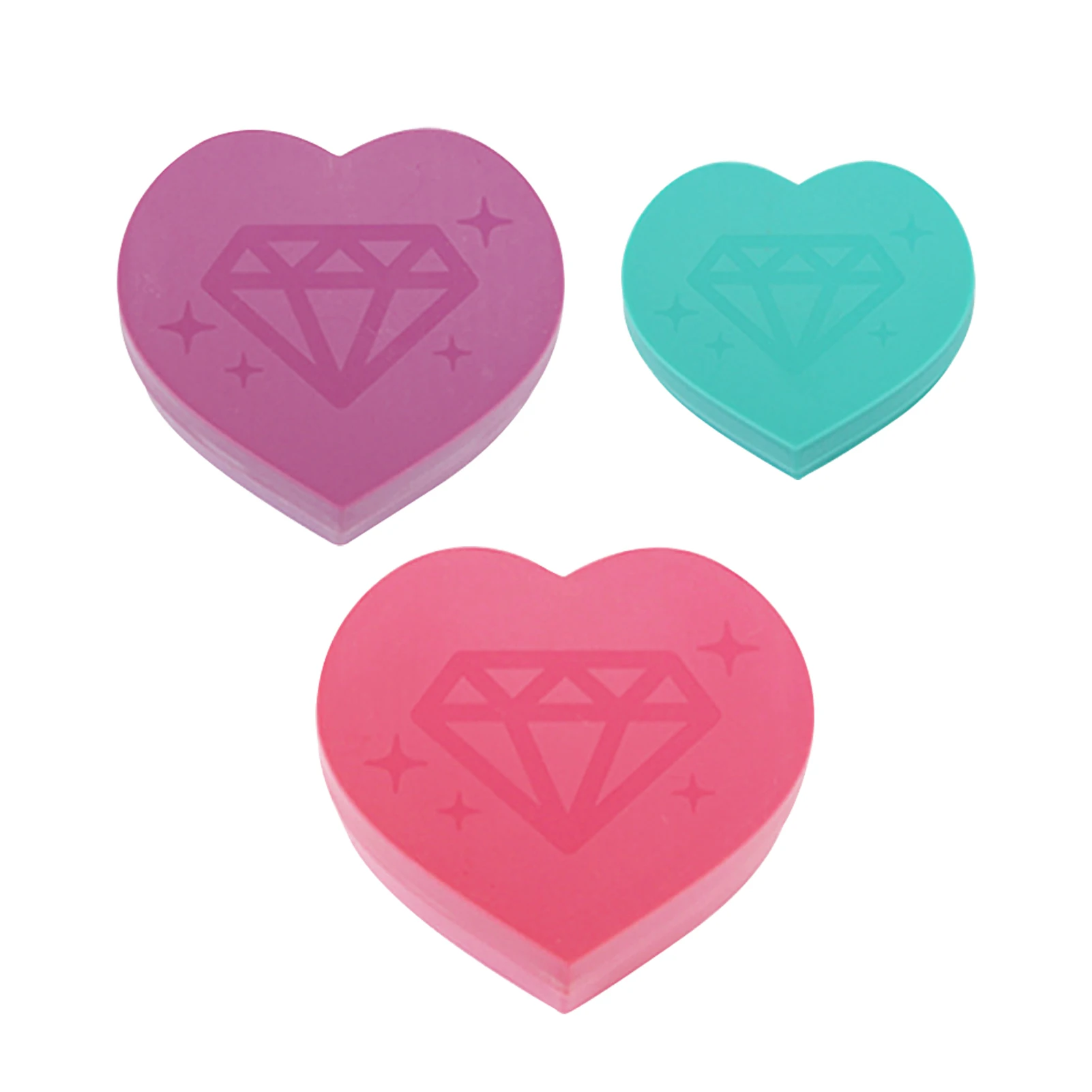 3pcs Universal With Lid Solid Painting Tool Plastic Diamond Sorting Tray Storage Box DIY Accessories Bead Nail Art Heart Shape
3pcs Universal With Lid Solid Painting Tool Plastic Diamond Sorting Tray Storage Box DIY Accessories Bead Nail Art Heart Shape