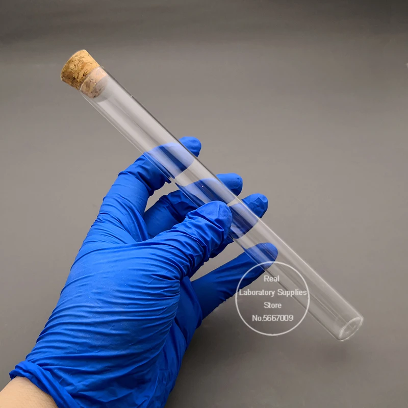 10pcs 20x200mm Flat Bottom Glass Test Tube with Cork, Lab Thickened Glass Reagent Reaction Pipes 
10pcs 20x200mm Flat Bottom Glass Test Tube with Cork, Lab Thickened Glass Reagent Reaction Pipes