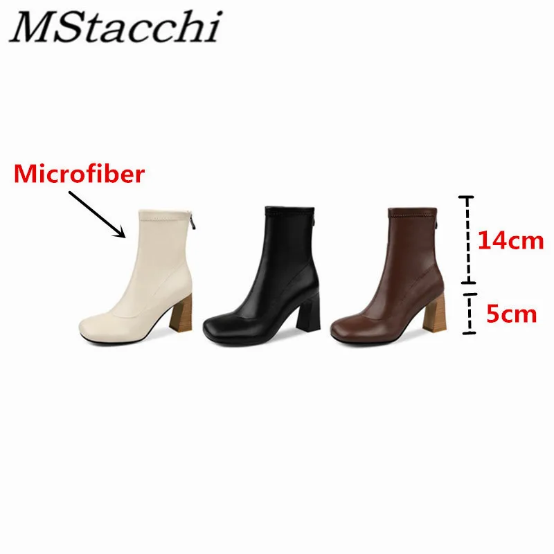 Mstacchi Woman Square Heel Sewing Zipper Solid Short Boots Gentlewoman Fashion Microfiber Comfort Square Toe Martin Ankle Boots
Mstacchi Woman Square Heel Sewing Zipper Solid Short Boots Gentlewoman Fashion Microfiber Comfort Square Toe Martin Ankle Boots