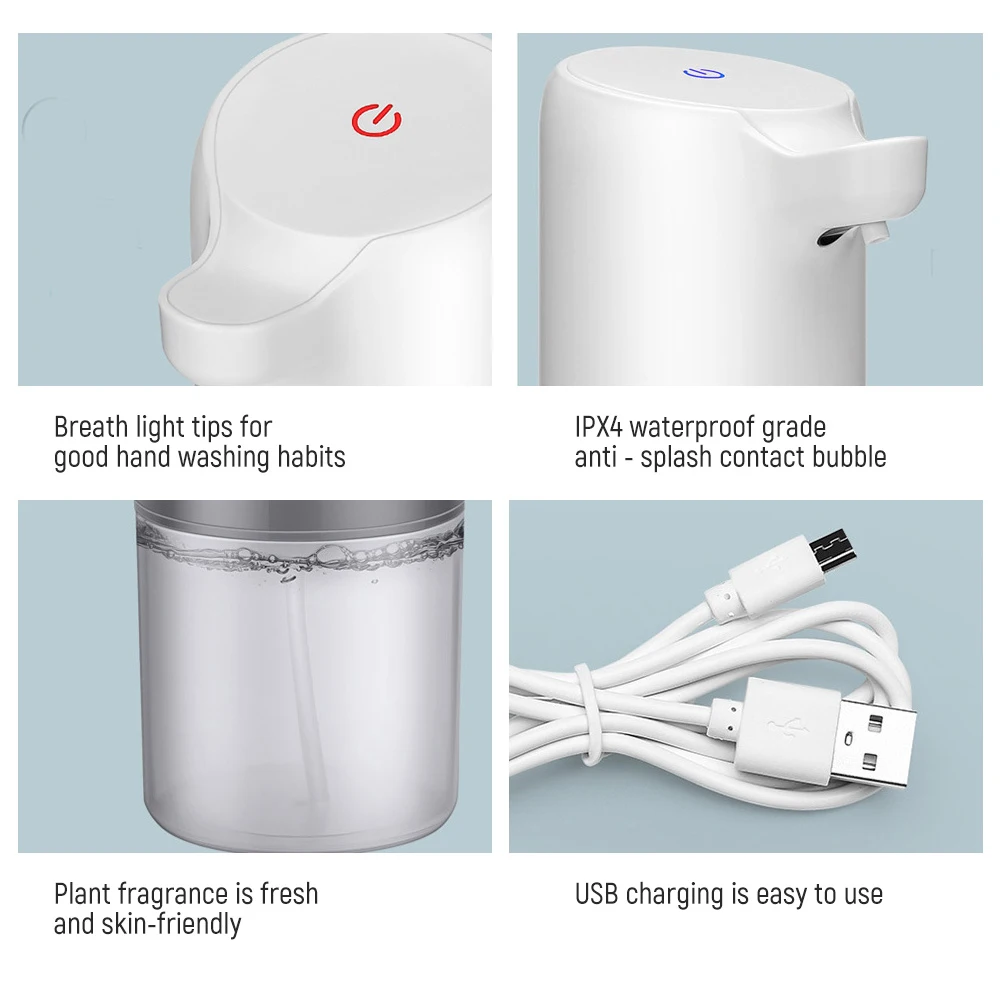 YCOO Intelligent Automatic Liquid Soap Dispenser Touchless Inductive Hand Wash Dispenser for Kitchen Bathroom USB Charge
YCOO Intelligent Automatic Liquid Soap Dispenser Touchless Inductive Hand Wash Dispenser for Kitchen Bathroom USB Charge