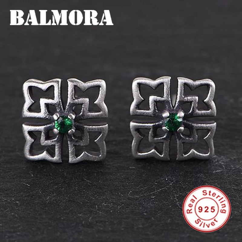 BALMORA 100% Real 925 Sterling Silver Openwork Pattern & Zircon Stud Earrings for Women Antique Fashion Dainty Jewelry Brincos
BALMORA 100% Real 925 Sterling Silver Openwork Pattern & Zircon Stud Earrings for Women Antique Fashion Dainty Jewelry Brincos
