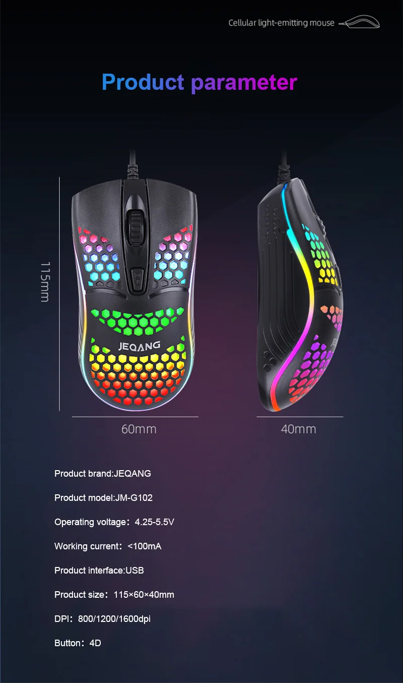 G-102 Hole Hole Hollow Mouse Lightweight Gaming Office Game Peace Game Hole Hole Mouse Professional Cellular Wired Mouse
G-102 Hole Hole Hollow Mouse Lightweight Gaming Office Game Peace Game Hole Hole Mouse Professional Cellular Wired Mouse