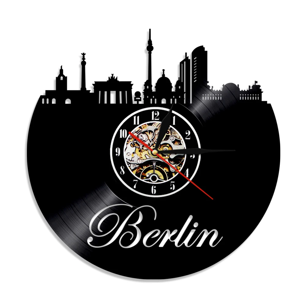 Germany Skyline Home Decor Berlin Silhouette Vinyl Record Wall Clock Cityscape Led Backlight Wall Watch Euro Travel Souvenir
Germany Skyline Home Decor Berlin Silhouette Vinyl Record Wall Clock Cityscape Led Backlight Wall Watch Euro Travel Souvenir