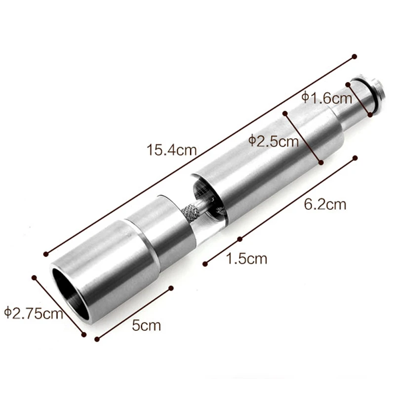 Manual de acero inoxidable para pimienta y sal, herramienta cocina el hogar, molinillo especias salsa, novedad 
Manual de acero inoxidable para pimienta y sal, herramienta cocina el hogar, molinillo especias salsa, novedad