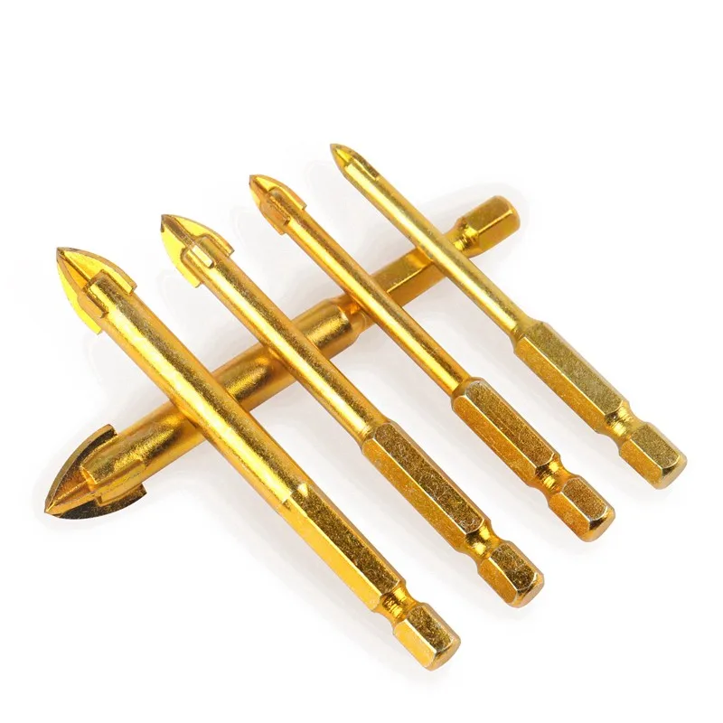 6pcsTitanium Ceramic Glass Drill Bits Tungsten Carbide Cross Drill Bits 4mm-12mm Electric Drill Bit Parts Marble Drill Bit Set
6pcsTitanium Ceramic Glass Drill Bits Tungsten Carbide Cross Drill Bits 4mm-12mm Electric Drill Bit Parts Marble Drill Bit Set